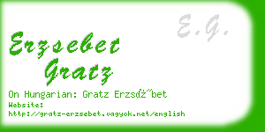 erzsebet gratz business card